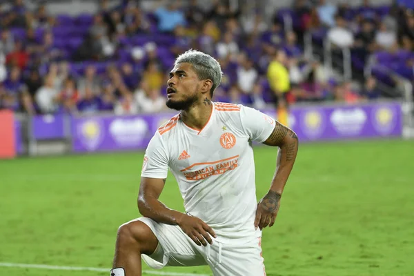 Orlando City Hosts Atlanta United Exploria Stadium Orlando Florida Friday — Stock Fotó