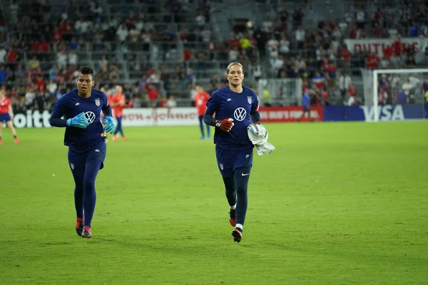 Usa Angleterre Match Lors Coupe Shebelieves 2020 Stade Exploria Orlando — Photo