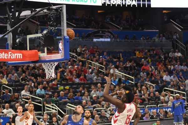 Orlando Magic Hostí Houston Rockets Amway Aréně Neděli Ledna 2019 — Stock fotografie