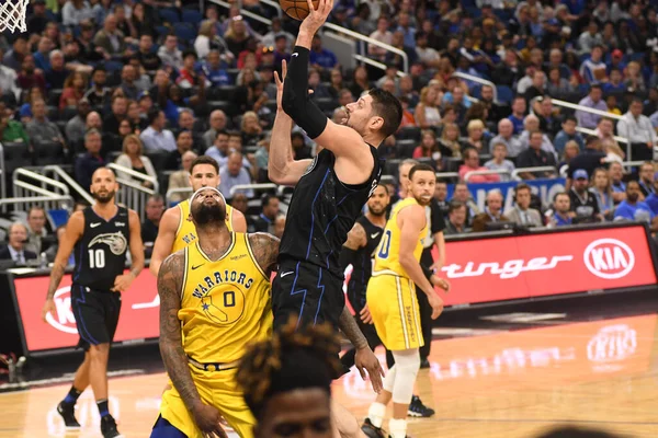 Orlando Magic Hospeda Golden State Warriors Amway Center Orlando Florida — Fotografia de Stock