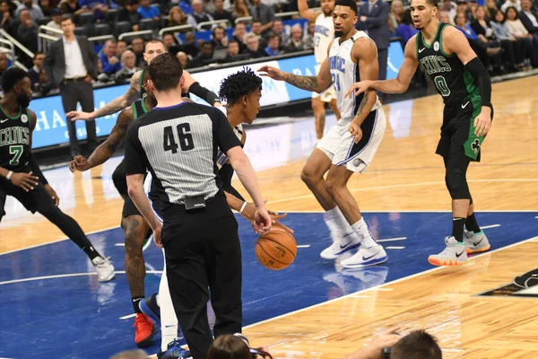 Orlando Magic Ospita Boston Celtics All Amway Stadium Sabato Gennaio — Foto Stock