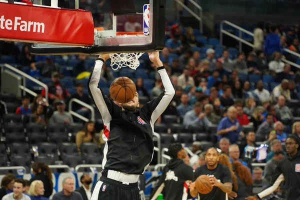 Orlando Magic Приймає Лос Анджелес Кліпперс Amway Center Орландо Флорида — стокове фото