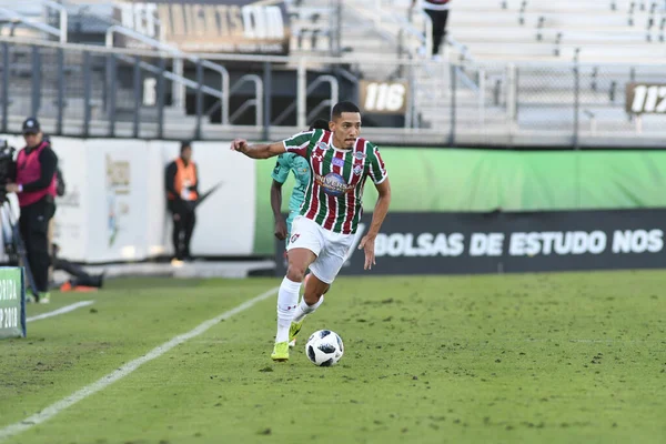 Fluminense Barcelona Время Кубка Флориды Стадионе Spectrum Stadium Января 2018 — стоковое фото