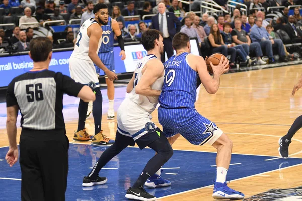 Orlando Magic, 7 Şubat 2019 'da Orlando, Florida' da bulunan Amway Arena 'da Minnesota Timberwolves' a ev sahipliği yapar..  