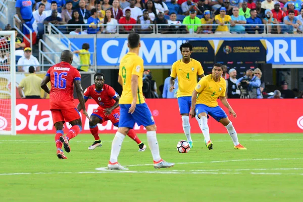 Brasilien Trifft Bei Der Copa America Centenario Orlando Florida Juni — Stockfoto