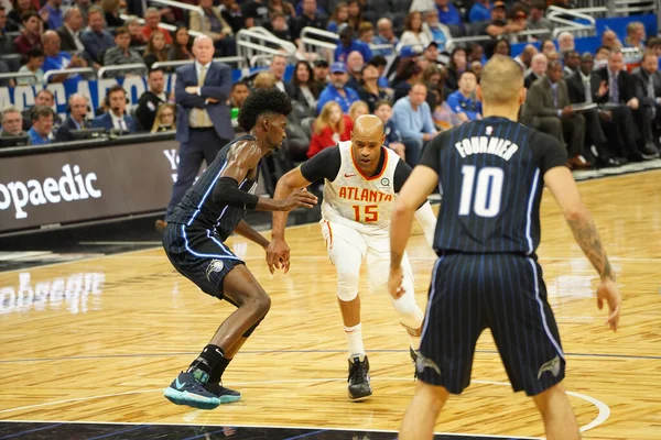 Orlando Magic Φιλοξενεί Atlanta Hawks Στο Amway Center Στο Orlando — Φωτογραφία Αρχείου