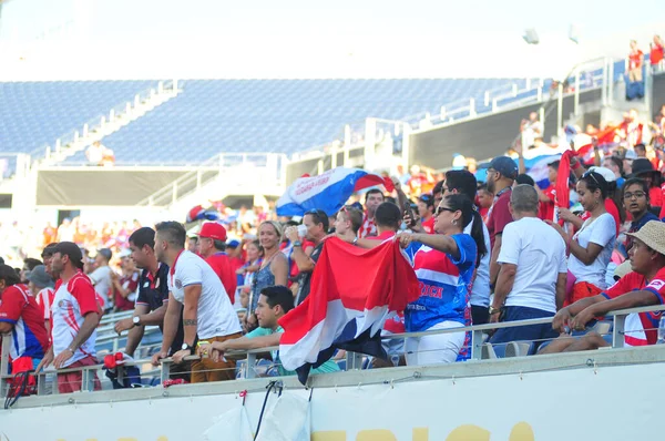 Costa Rica Enfrenta Paraguay Durante Copa América Centenario Camping World — Foto de Stock