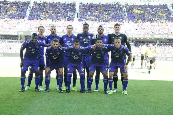 Orlando City Φιλοξενεί Τους New York Red Bulls Στο Citrus — Φωτογραφία Αρχείου