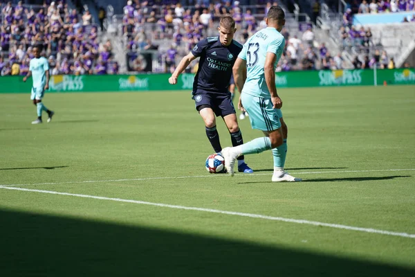 Orlando City Φιλοξενεί Vancouver Whitecaps Στο Orlando City Stadium Σάββατο — Φωτογραφία Αρχείου