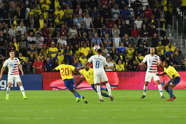 Die Männer Nationalmannschaft Empfängt März 2019 Die Ecuadorianische Nationalmannschaft Orlando — Stockfoto