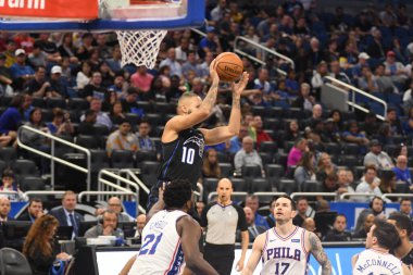 Orlando Magic, Philadelphia 76ers 'ı 25 Mart 2019' da Orlando Florida 'daki Amway Arena' da ağırlıyor..