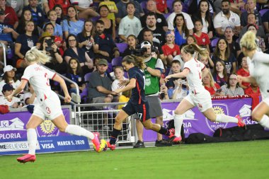 5 Mart 2020 'de Orlando Florida' daki Exploria Stadyumu 'nda düzenlenen 2020 SheBelieves Kupası' nda ABD - İngiltere Karşılaşması 