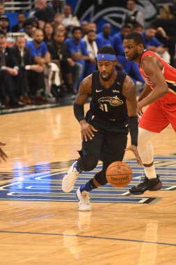 Orlando Magic 20 Mart 2019 Çarşamba günü Orlando Florida 'daki Amway Center' da Louisiana Pelikanlarına ev sahipliği yapıyor..
