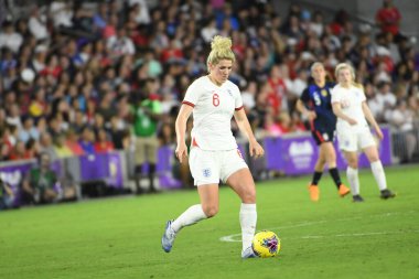 5 Mart 2020 'de Orlando Florida' daki Exploria Stadyumu 'nda düzenlenen 2020 SheBelieves Kupası' nda ABD - İngiltere Karşılaşması 