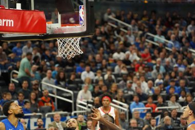 Orlando Magic, 13 Aralık 2019 Cuma günü Orlando, Florida 'daki Amway Center' da Houston Rockets 'a ev sahipliği yapıyor.