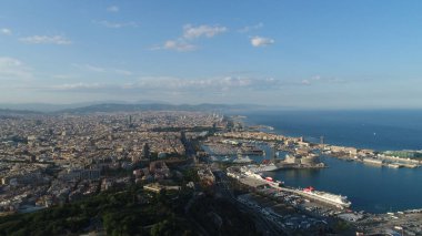İspanya, Barselona 'nın hava manzarası