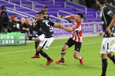 Korintliler, 10 Ocak 2018 'de Orlando City Stadyumu' nda düzenlenen Florida Kupası 'nda PSV Eindhoven' a karşı..  