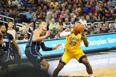 Orlando Magic 11 Aralık 2019 Çarşamba günü Orlando Forida 'daki Amway Center' da Los Angeles Lakers 'a ev sahipliği yaptı. Fotoğraf: Marty Jean-Louis