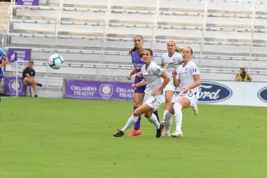 Orlando Pride 14 Nisan 2019 'da Orlando City Stadyumu' nda Portand Thorns 'a ev sahipliği yapıyor..