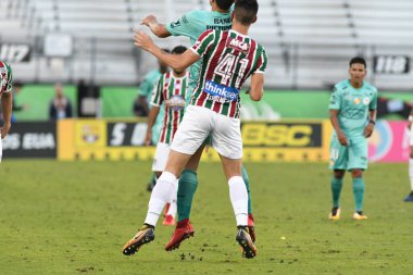 Fluminense, Florida Kupası 'nda 15 Ocak 2018' de Orlando Florida 'da oynanan Spektrum Stadyumu' nda Barcelona SC 'ye karşı..