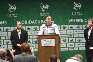 Basın Konferansı futbolcularının görüntüsü