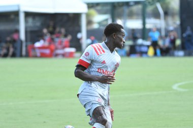 Toronto FC, 13 Temmuz 2020 tarihinde Orlando Florida 'daki ESPN Wild World of Sports' ta düzenlenen MLS Back Tournament sırasında D.C. United ile karşılaştı. Fotoğraf: Marty Jean-Louis