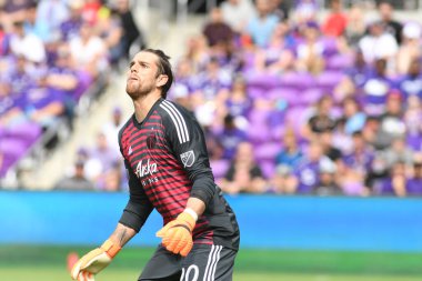 Orlando City 8 Nisan 2018 'de Orlando Florida' daki Exploria Stadyumu 'nda Portland Timbers' a ev sahipliği yaptı..