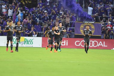 Orlando City 21 Nisan 2018 'de Orlando Florida' daki Exploria Stadyumu 'nda San Jose depremlerine ev sahipliği yaptı..  