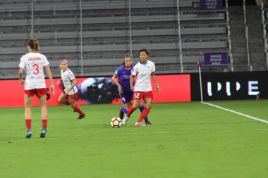 Orland Pride, 25 Ağustos 2018 'de Orlando Florida' daki Exploria Stadyumu 'nda Chicago Red Stars' a ev sahipliği yapıyor..  