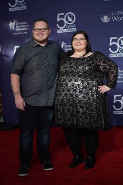 15 Ekim 2019 'da Nashville, Tennessee' deki Linbscome Üniversitesi 'nde verilen 50. GMA Dove Ödülleri sırasında kırmızı halı. 
