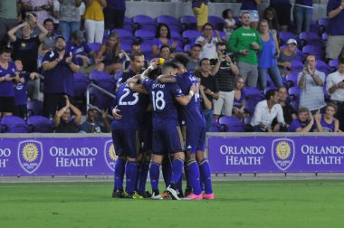 Orlando City 27 Eylül 2017 'de Orlando City Stadyumu' nda New England Devrimi 'ne ev sahipliği yaptı..  