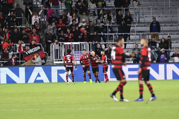 2019年1月10日 星期四 Ajax对Flemengo在奥兰多市体育场的比赛 — 图库照片