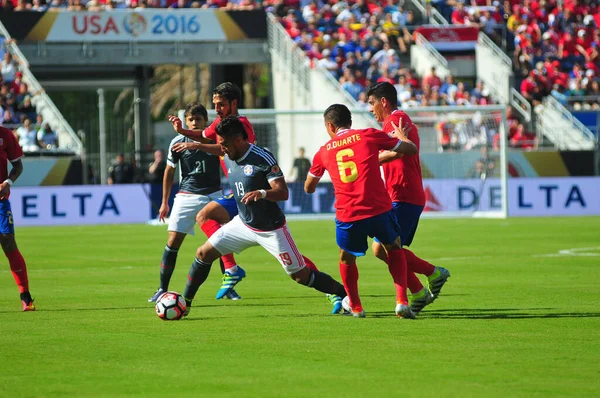 Costa Rica Affronte Paraguay Lors Centenario Copa America Camping World — Photo