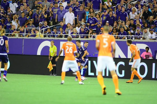 Orlando City Hostí Houston Dynamo Července 2016 Stadionu Camping World — Stock fotografie