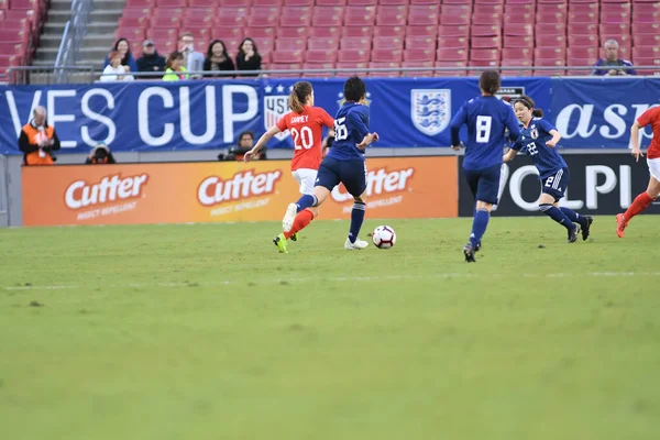 Japonya, İngiltere 'ye karşı Raymond James Stadyumu' nda 5 Mart 2019 'da Tampa Florida' da. 