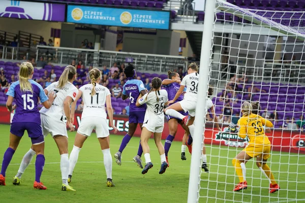 Photo Prides Acoge Portland Thorns Orlando City Stadium Orlando Florida — Foto de Stock