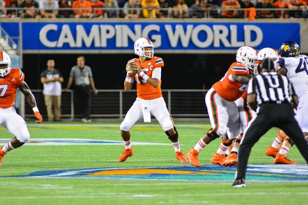 West Virginia Mountaineers Möter Miami Hurricanes 71St Russell Bowl Camping — Stockfoto