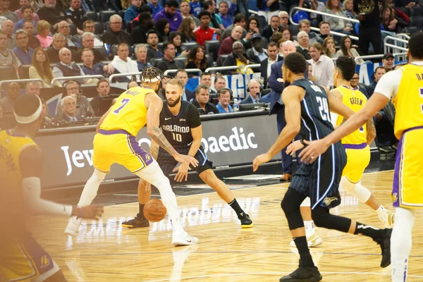 Orlando Magic Värd För Lakers Amway Center Orlando Forida Onsdagen — Stockfoto