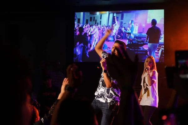 Miel San Marcos Band Actúa Iglesia Dios Pentecostal Tampa Florida —  Fotos de Stock