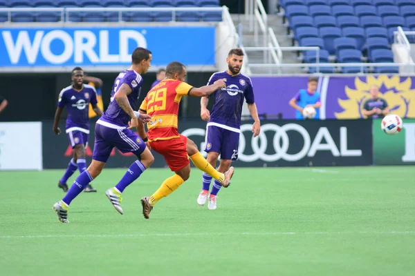 Orlando City Gastheer Van Het Fort Lauderdale Strikers Camping World — Stockfoto