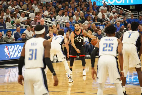 Orlando Magic Hospeda Toronto Rapters Durante Playoff Nba Amway Arena — Fotografia de Stock