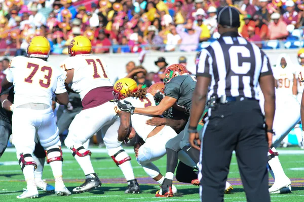 Florida Rattlers Affrontare Bethune Cookman Wildcats Scavato Classici Della Florida — Foto Stock