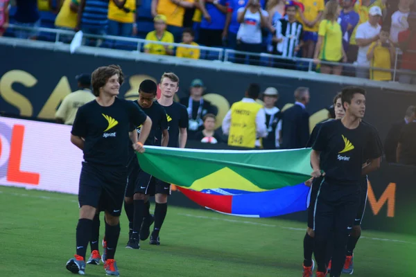 Brazília Szembesül Haitivel Copa America Centenario Alatt Orlando Floridában Camping — Stock Fotó