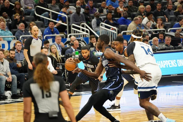 Orlando Magic Φιλοξενήσει Την Μινεσότα Timberwolves Στο Amway Center Την — Φωτογραφία Αρχείου