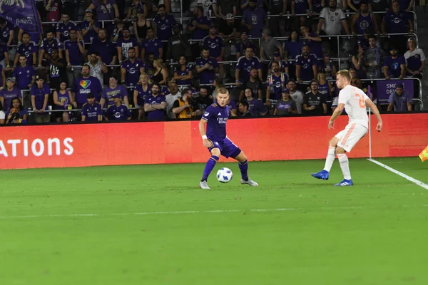 Orlando City Gospodarz Atlanta United Exploria Stadium Dniu Sierpnia 2018 — Zdjęcie stockowe