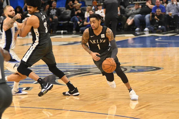 Orlando Magic Hostí Brooklyn Nets Amway Center Orlandu Floridě Února — Stock fotografie