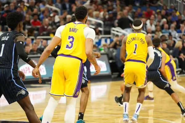 Orlando Magic Hospeda Lakers Amway Center Orlando Forida Quarta Feira — Fotografia de Stock