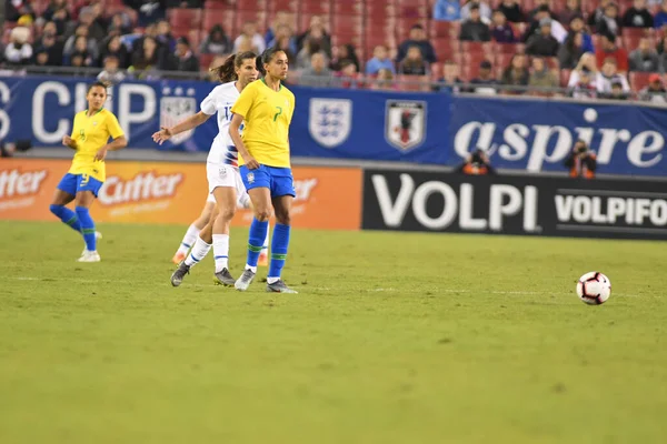 Фінал Кубка Shebelieves Usa Brazil Raymond James Stadium Tampa Florida — стокове фото