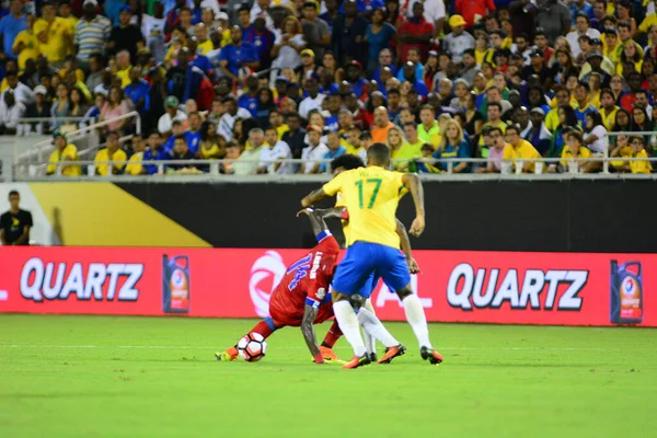 Brasile Affronta Haiti Durante Centenario Della Copa America Orlando Florida — Foto Stock