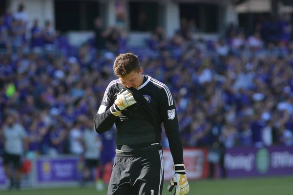 Orlando City Ospita New York Red Bulls Citrus Bowl Aprile — Foto Stock